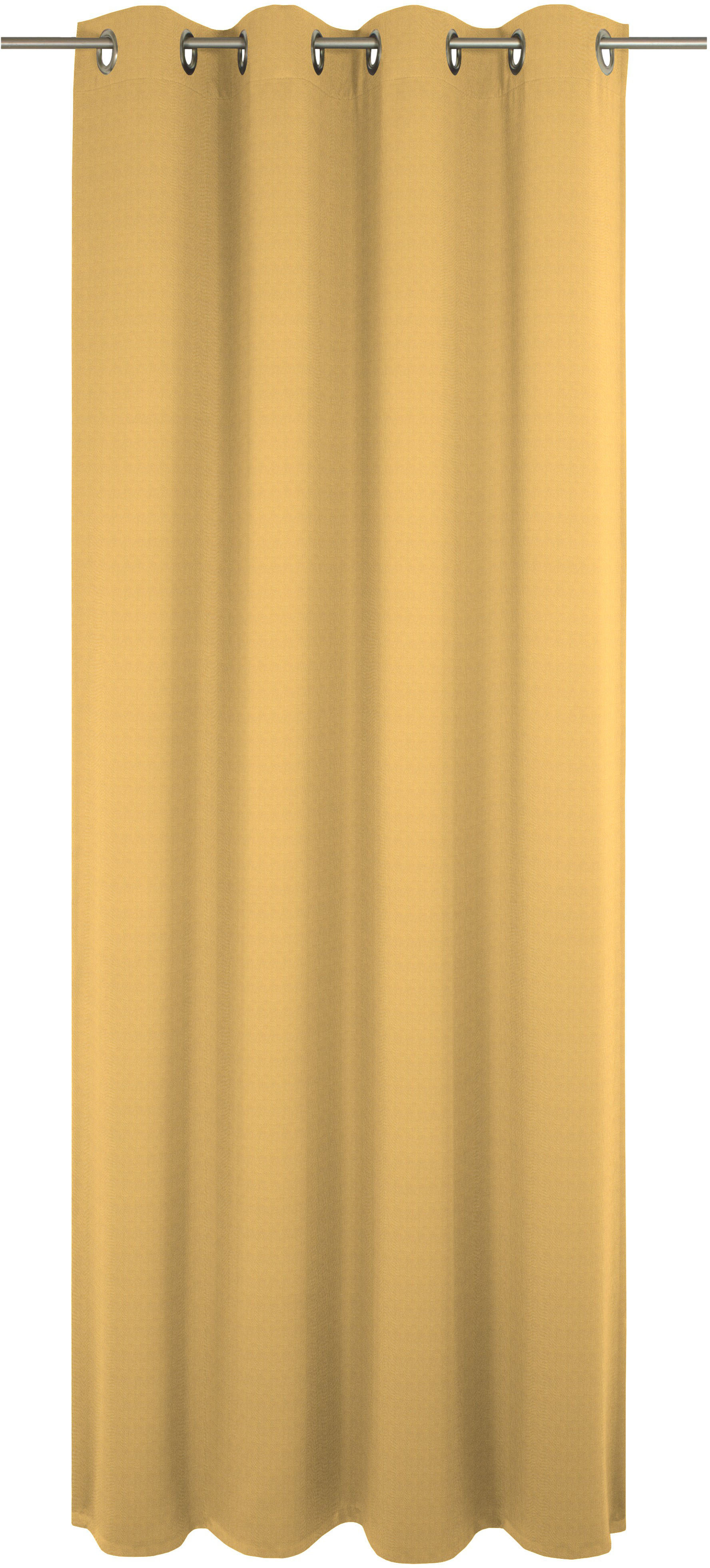 Vorhang ADAM "Uni Collection", gelb, B:142cm H:345cm, Baumwolle (Bio-Baumwolle), Gardinen, Blickdichter aus 100% Bio-Baumwolle Image
