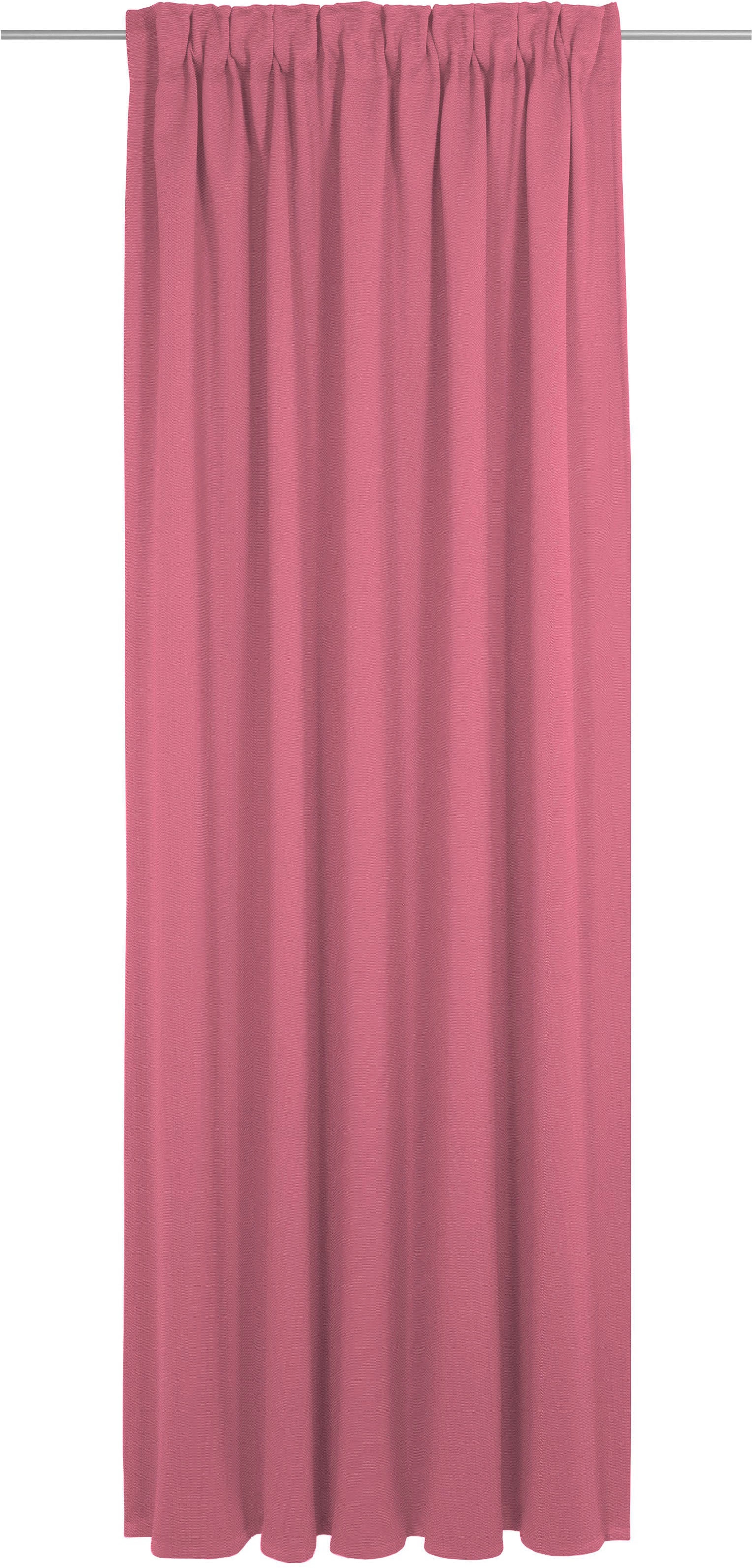 Vorhang ADAM "Uni Collection", pink, B:142cm H:195cm, Baumwolle (Bio-Baumwolle), Gardinen, Blickdichter aus 100% Bio-Baumwolle Image