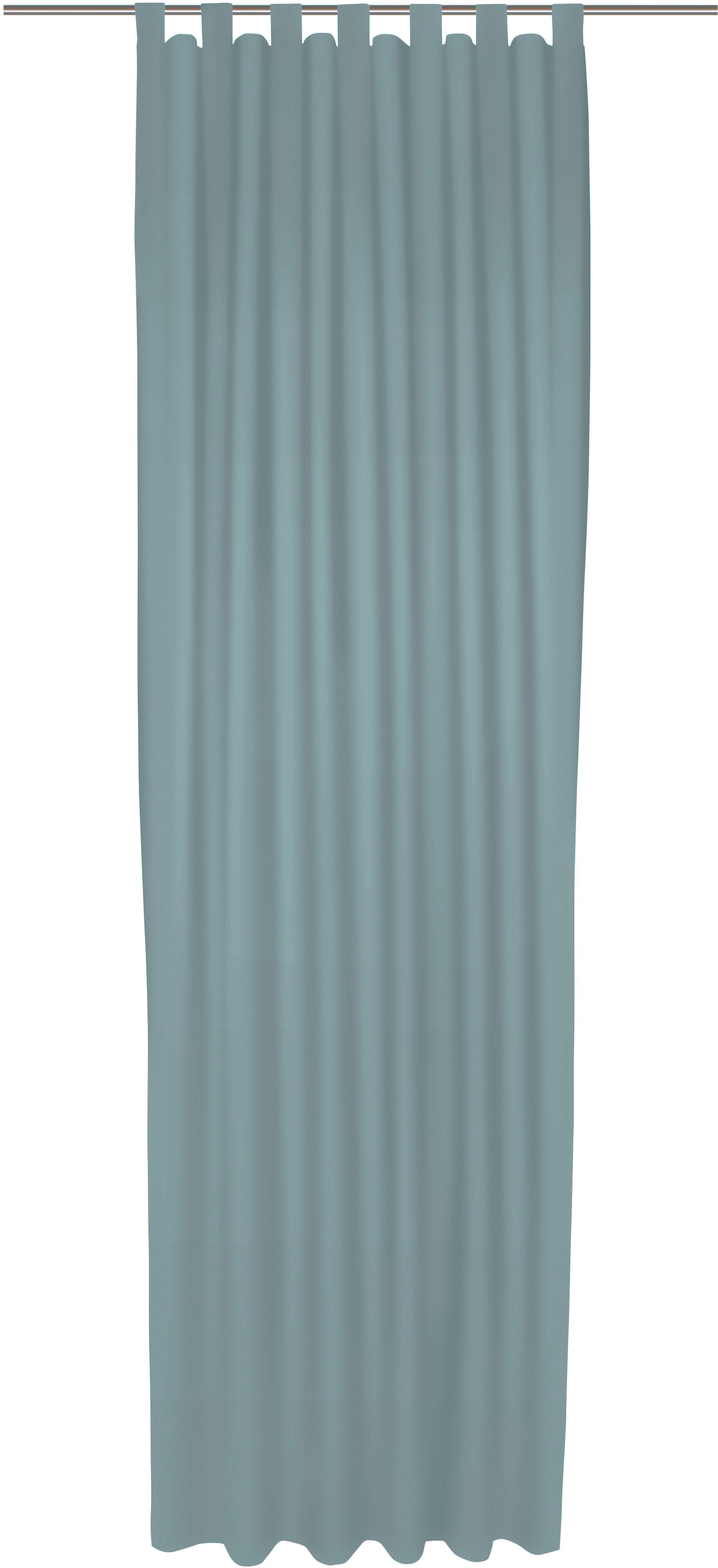 Vorhang WIRTH "Newbury", blau (mittelblau), B:130cm H:145cm, Baumwolle, Polyester, Gardinen, nach Maß Image
