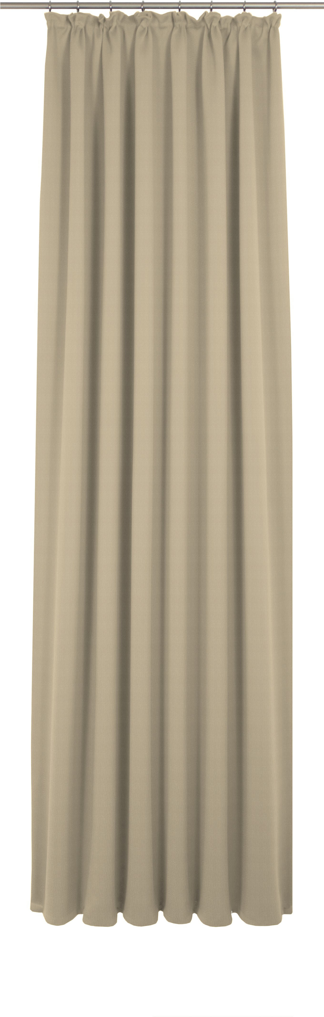 Vorhang ADAM "Uni Collection light", beige, B:142cm H:325cm, Baumwolle (Bio-Baumwolle), Gardinen, aus 100% Bio-Baumwolle Image