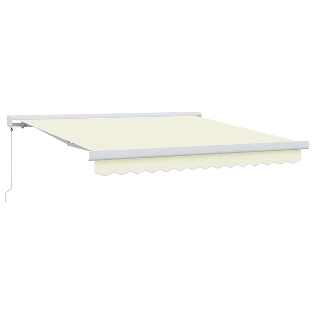 vidaXL Einziehbare Markise Creme 300 x 250 cm Stoff und Metall Image