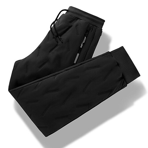 Herren Winter-Jogginghose Shrepa Fleecehose Dick Mit Taschen Unterteile Fitnessstudio Athleisure Trainieren Herbst Winter Winddicht Warm Fitnessstudio Outdoor Laufen Normale Passform Sportbekleidung Image