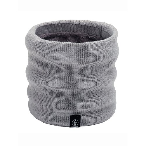 Herren-Winter-Halswärmer, Halstuch, Fleece-gefütterter Thermo-Schlauchschal, gemütliches Weihnachtsgeschenk für Outdoor-Sport, Skifahren und den Alltag Image