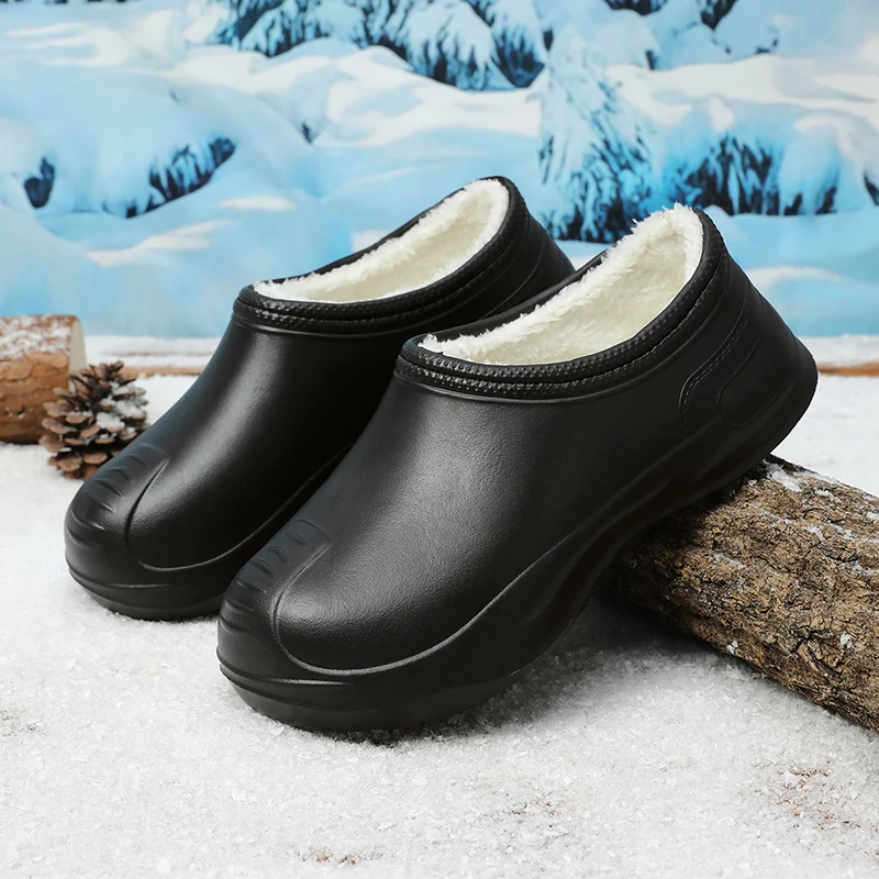 Winter EVA Männer Baumwolle Schuhe Im Freien Wasserdichte Slip auf Schnee Schuhe Mode Casual Schuhe Hausschuhe Schlafzimmer Hause Warme Schuhe