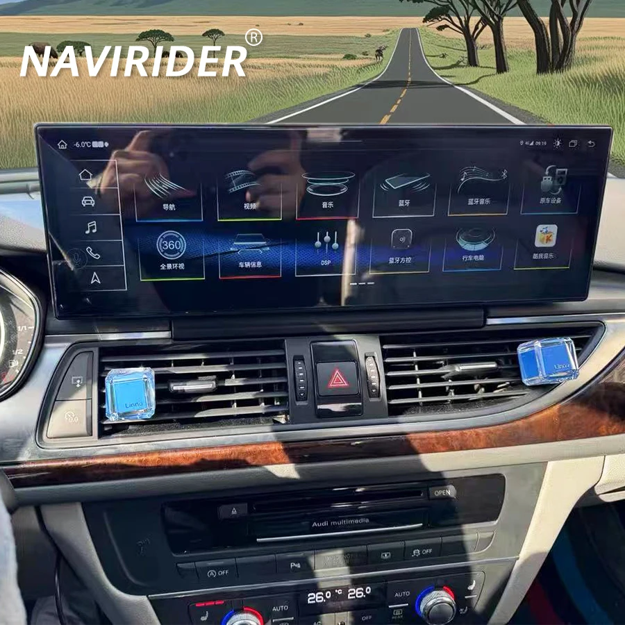 14,9 zoll Auto Radio Android Auto Stereo Für AUDI A6 A6L 2012-2018 Carplay Multimedia Video Player Bildschirm GPS navigation Kopf Einheit Image