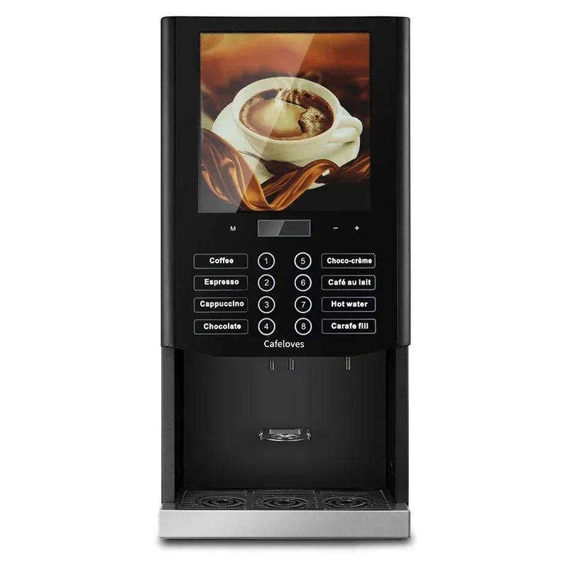 Kommerzielle Instant-Getränkemaschine, 6 l, verschiedene Getränke, Warmwasser-Geschmacksanpassung, mit einer Kaffeemaschine von 220–240 V Image