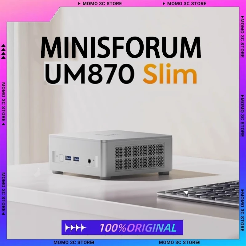 MINISFORUM UM870SLIM AMD R7-8745H Mini Kleiner tragbarer Host Hochleistungs-Ultra Silent Office Desktop Host Computer