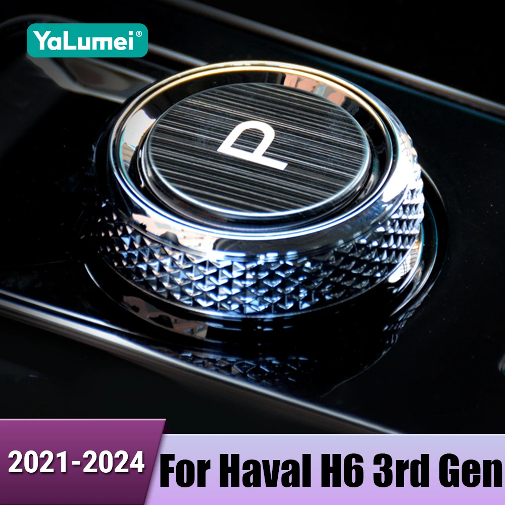 Auto Elektronische Handbremse P Gang Schlüssel Stick Schaltknauf Abdeckung Trim Aufkleber Für Haval H6 3rd Gen 2021 2022 2023 2024 GT DHT PHEV Image