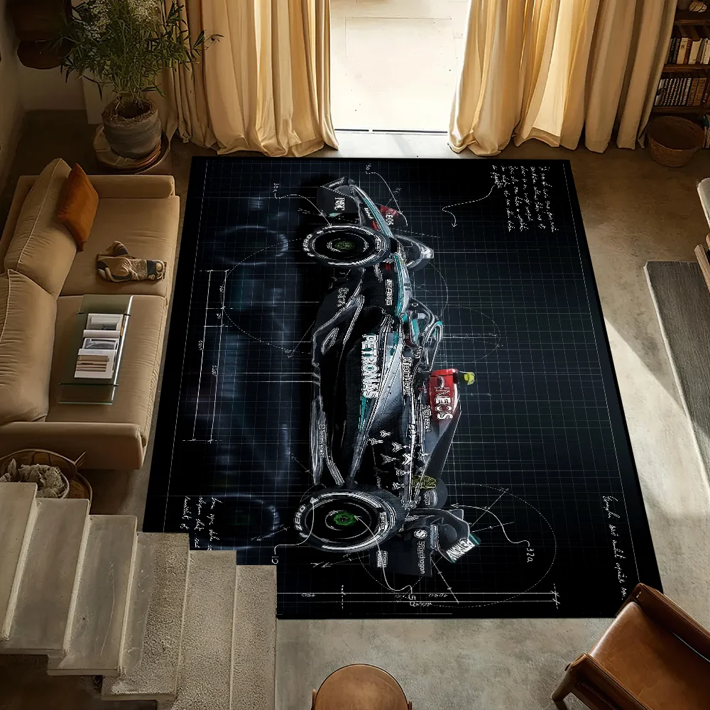 M-Mercedes AMG Petronas F1 Team carpet Bedside Kitchen Bath Living Home House Bedroom Floor Mat Doormat Carpet Rug Decoration