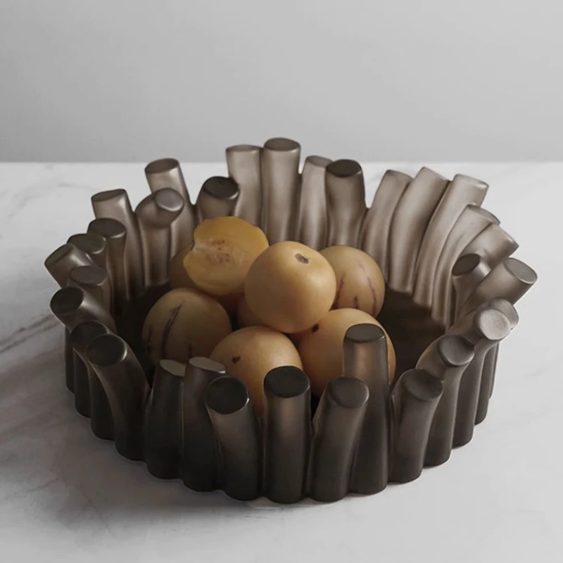 Kreative Teller, Tischdekoration, Obstschale, minimalistisch, einzigartig, Teller, Aufbewahrung, dekorative Tabletts, eleganter Organizer, Heimdekoration Image