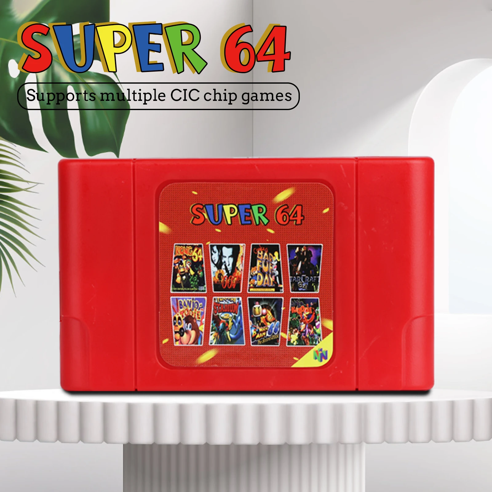 Super 64 Multi Games Retro Game Card for N64 Cartridge Original Video Game Console EUR USA PAL NTSC with 16G card