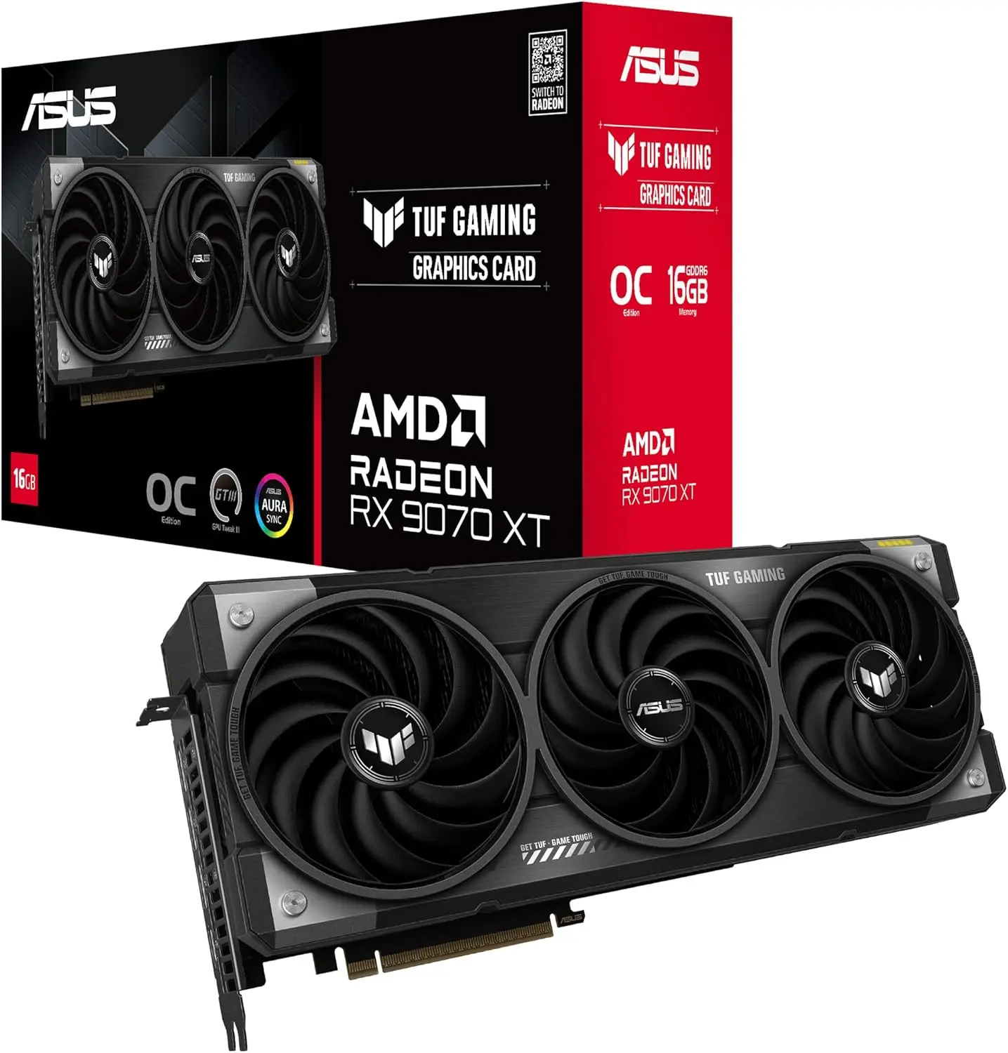 asus radeon rx 9070 xt tuf gaming oc