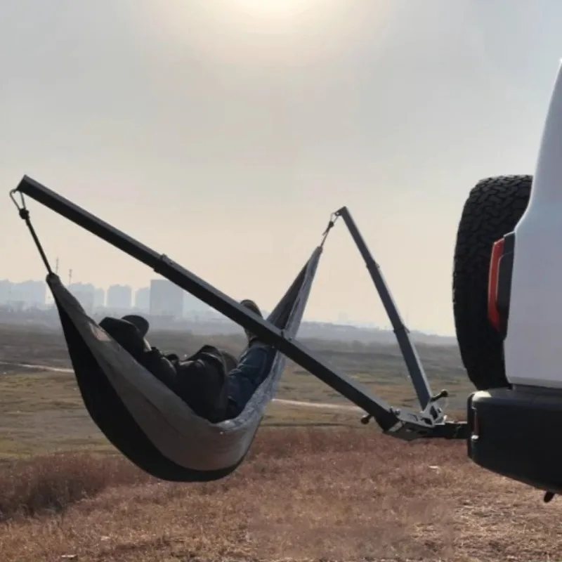 Outdoor Erweiterung Camping Hängematte Tragbare Entspannende Selbst Fahren Tour Auto Hinten Hängematte Klapp Freizeit Camping Ausrüstung Image