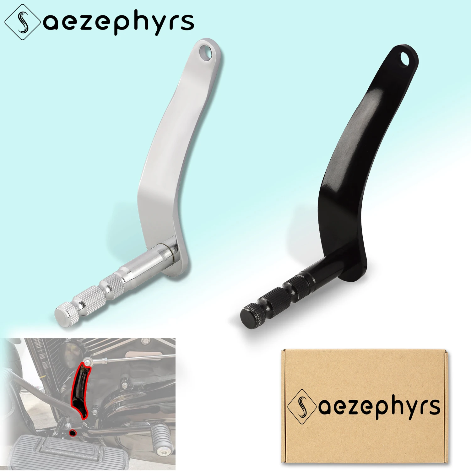 Motorrad Extended Shifter Welle Schalthebel Arm für Harley Davidson FL Softail FLSL Deluxe FLDE Fat Boy FLFB Heritage Classic FLHCS 2018-2025 Image