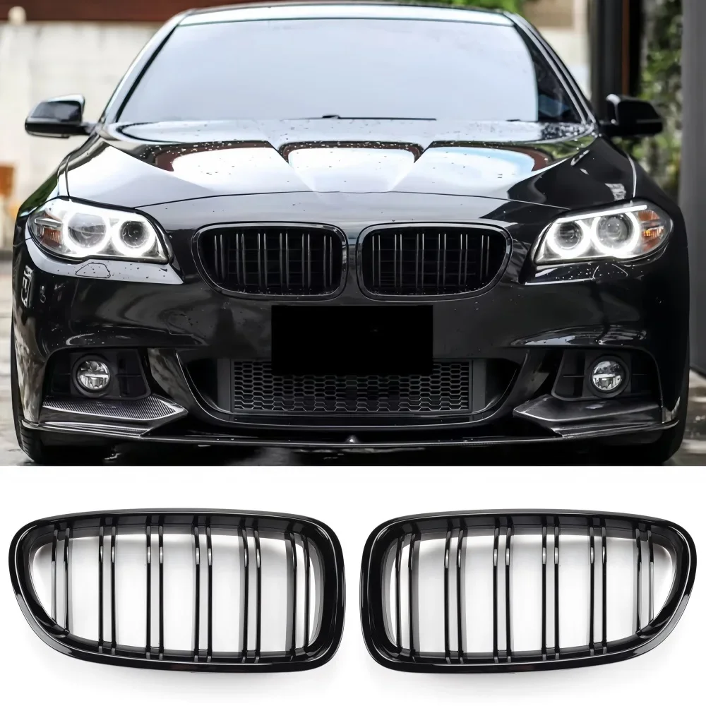 Auto Front Nieren Grill Für BMW 5er F10 F11 F18 520d 530d 540i 2010 2011 2012 2013 2014 2015 2016 2017 Racing Grill Image