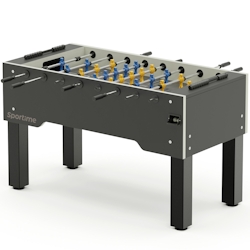 Sportime Tischkicker "Dragon Steel", Blue Guardian vs. Yellow Dragon, Spielfeld Grau, Platinum Grey Image