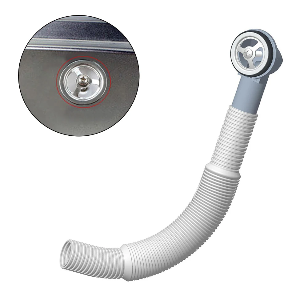 Rundes Überlaufrohr für Waschbecken, Waschbecken, Abtropffläche, Ersatz-Überlaufkopf für Verbindungsrohr für Küchenspüle