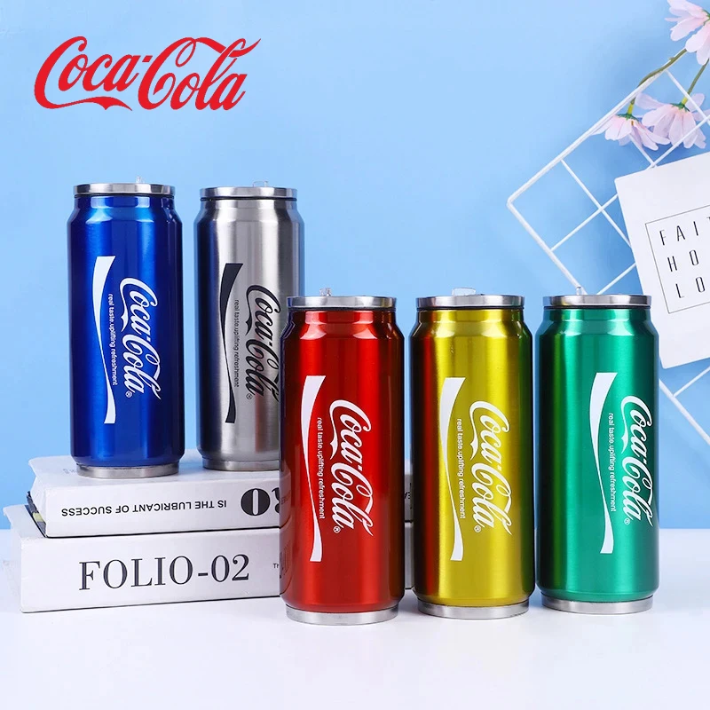 Coca Cola doppelschichtiger isolierter Becher aus Edelstahl 304, Dose, Kaffeetasse