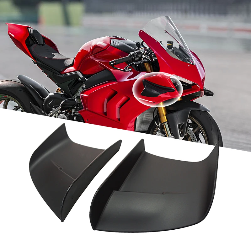 Motorrad Winglet Aerodynamische Flügel Kit Spoiler Für Ducati 899 959 1198 1198 S 1199 1299 Panigale V4 V4S V4R V2 Supersport S Image