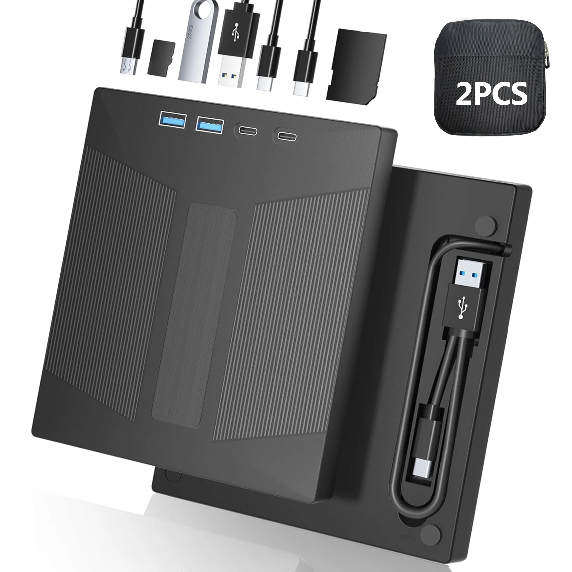 Lecteur CD externe multifonctionnel USB3.0, lecteur DVD RW, graveur de CD, lecteur optique pour ordinateur portable, Windows, Mac OS