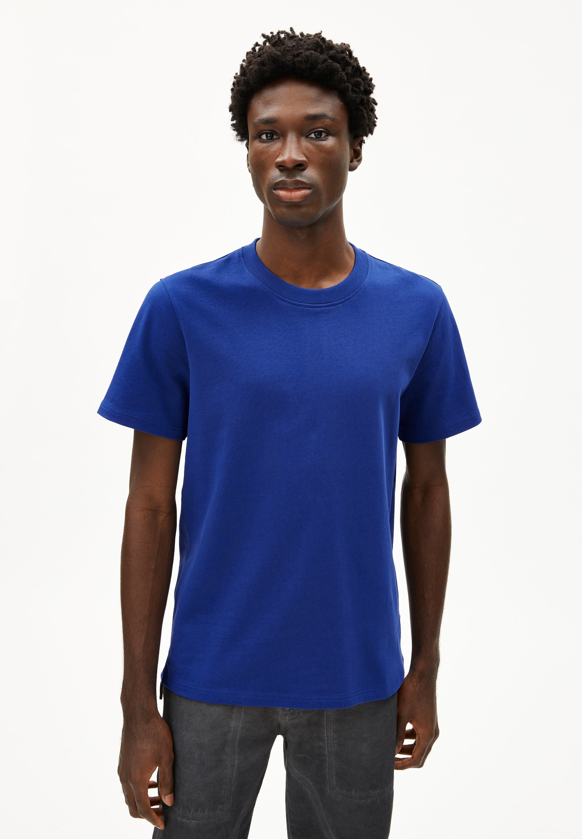 MAARKOS | T-Shirt aus Bio-Baumwoll Mix - blau (M) Image