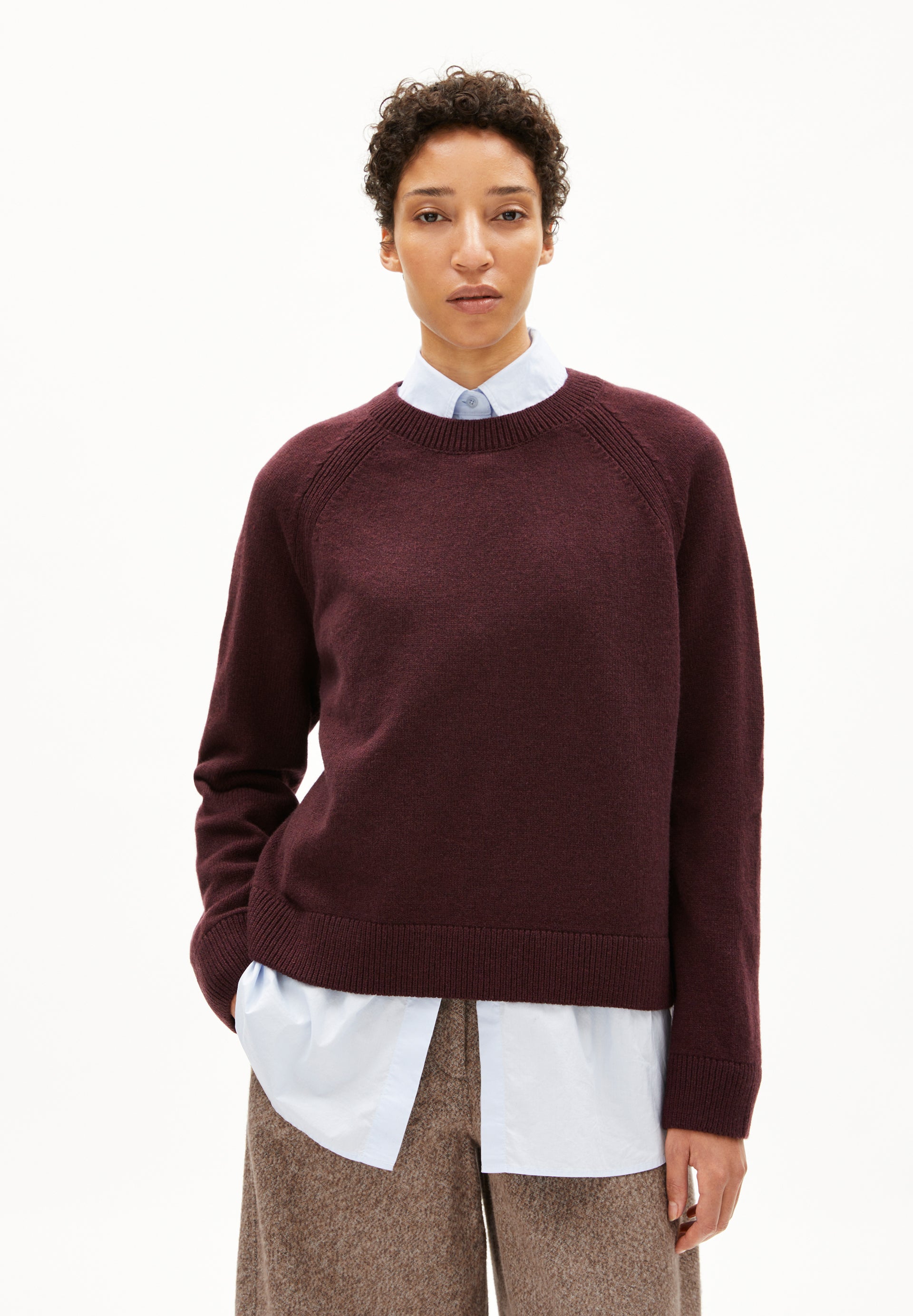 LILIRIAA REGLANA | Pullover aus Bio-Woll Mix - rot (S) Image