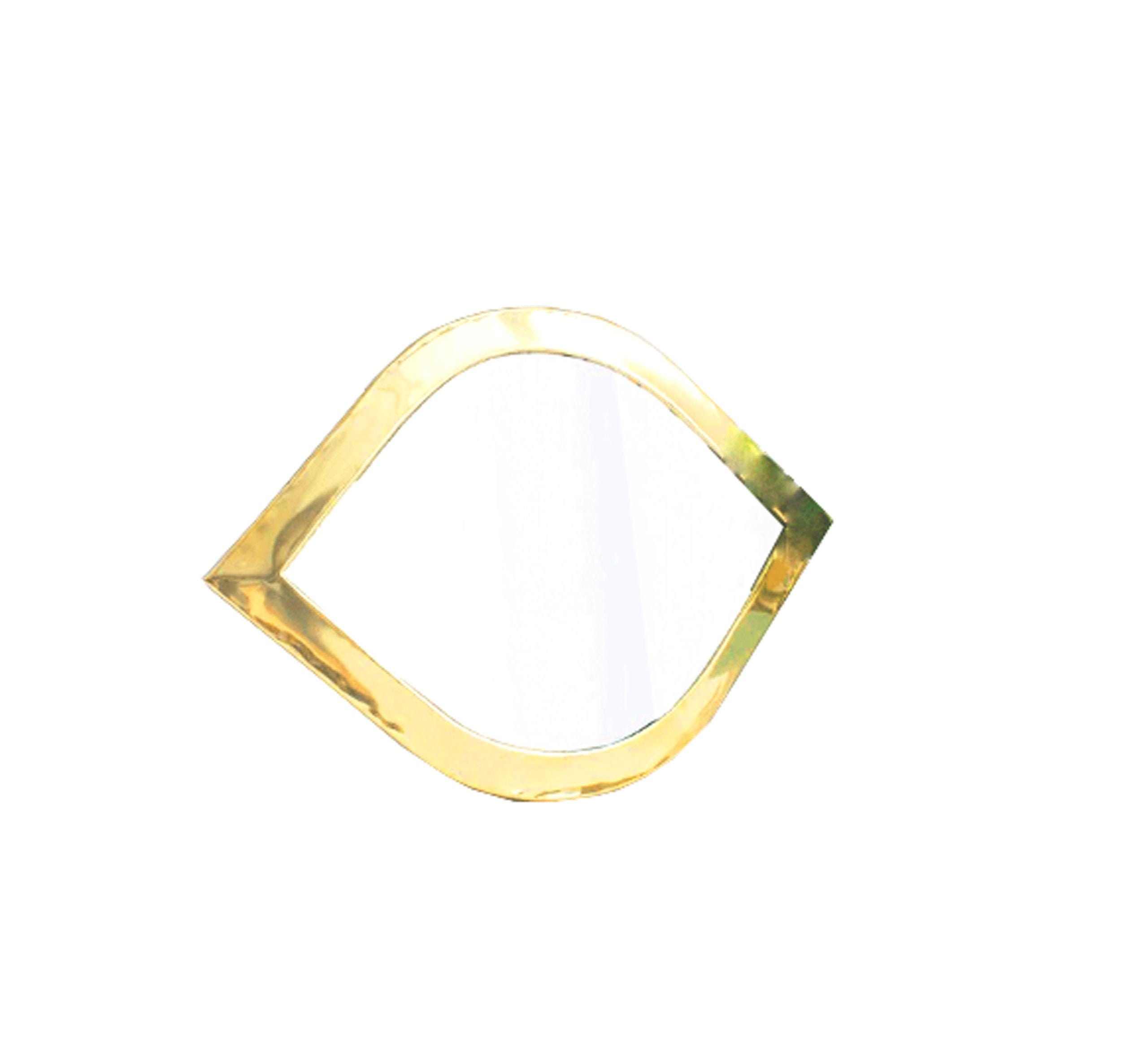 Specchio da parete dorato, specchio marocchino, specchio da parete a forma di occhio, piccolo specchio etnico marocchino, specchio da parete ovale dor