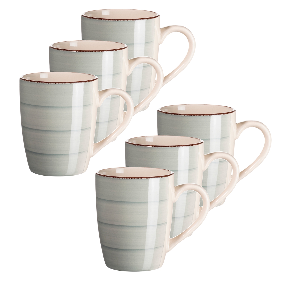 MÄSER Kaffeebecher 38 cl, 6-er Set, RAUCHBLAU postsicher, Serie LUMACA Image