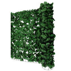 PROREGAL Balkonsichtschutz HxBxT 100x300x1cm Sichtschutz Windschutz Verkleidung für Balkon Terrasse Zaun Blatt dunkel Image