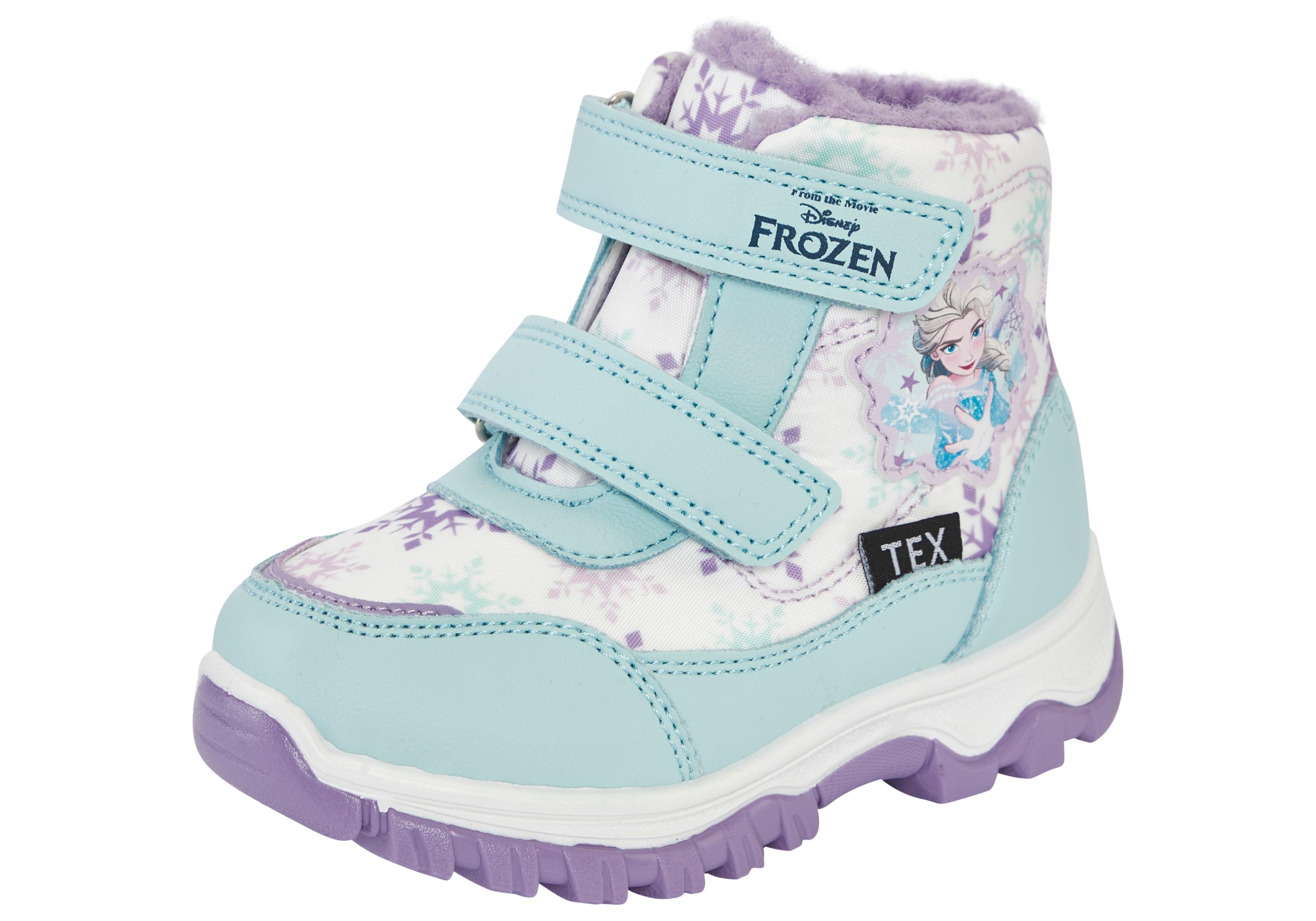 Winterboots DISNEY "FROZEN", Jungen, Gr. 31, lila, Synthetik, Textil, Schuhe Winterboots, Winterschuhe, Winterstiefel, Snowboots, wasserdicht & gefüttert