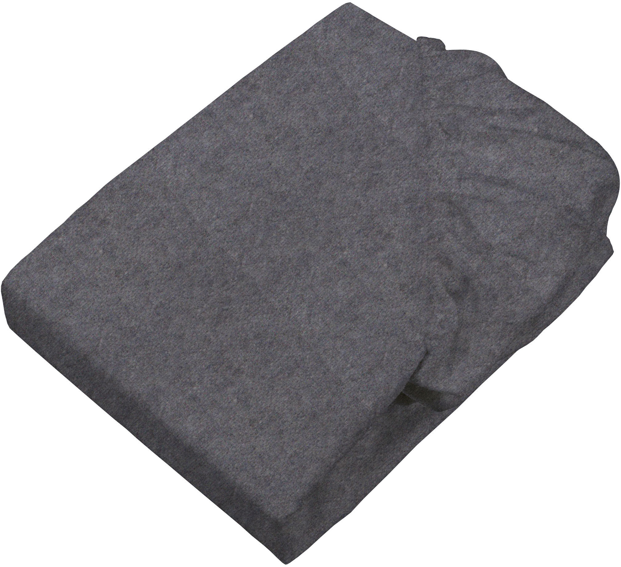 Bettlaken SETEX "Feinbiber Melange Spannbetttuch", dunkelgrau, B:200cm L:200cm, Feinbiber, Obermaterial: 90% Baumwolle, 10% Polyester, Bettlaken, Spannbettlaken, Melange-Effekt: Tiefe, Lebendigkeit, interessante Optik für das Auge Image