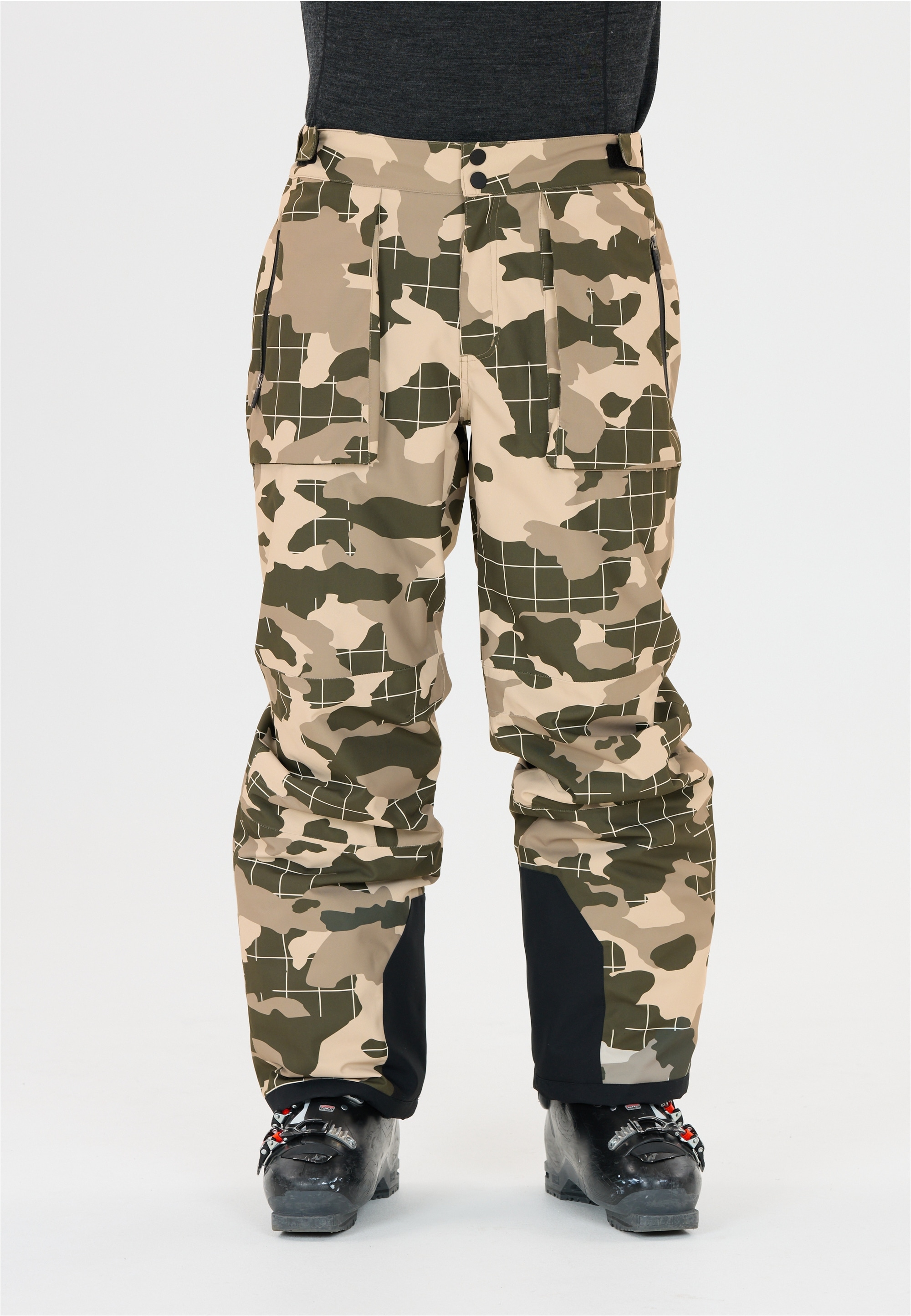 Skihose SLOPE "Killy", Herren, Gr. XXXS, US-Größen, dunkelgrün, 100% Polyester, bedruckt, lang, Hosen, mit wasserdichter Membran und getapten Nähten Image