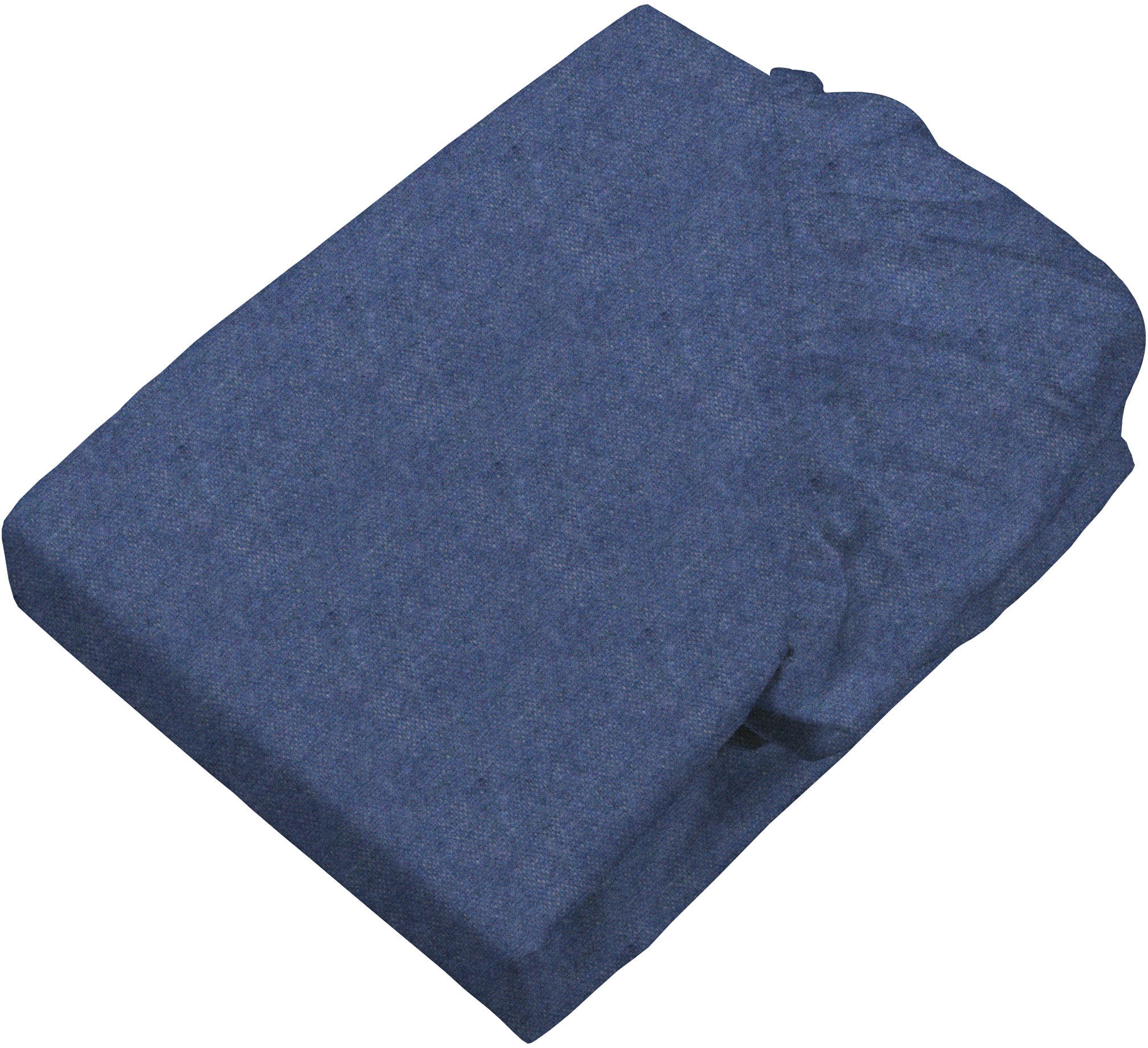 Bettlaken SETEX "Feinbiber Melange Spannbetttuch", marineblau, B:160cm L:200cm, Feinbiber, Obermaterial: 90% Baumwolle, 10% Polyester, Bettlaken, Spannbettlaken, Melange-Effekt: Tiefe, Lebendigkeit, interessante Optik für das Auge Image