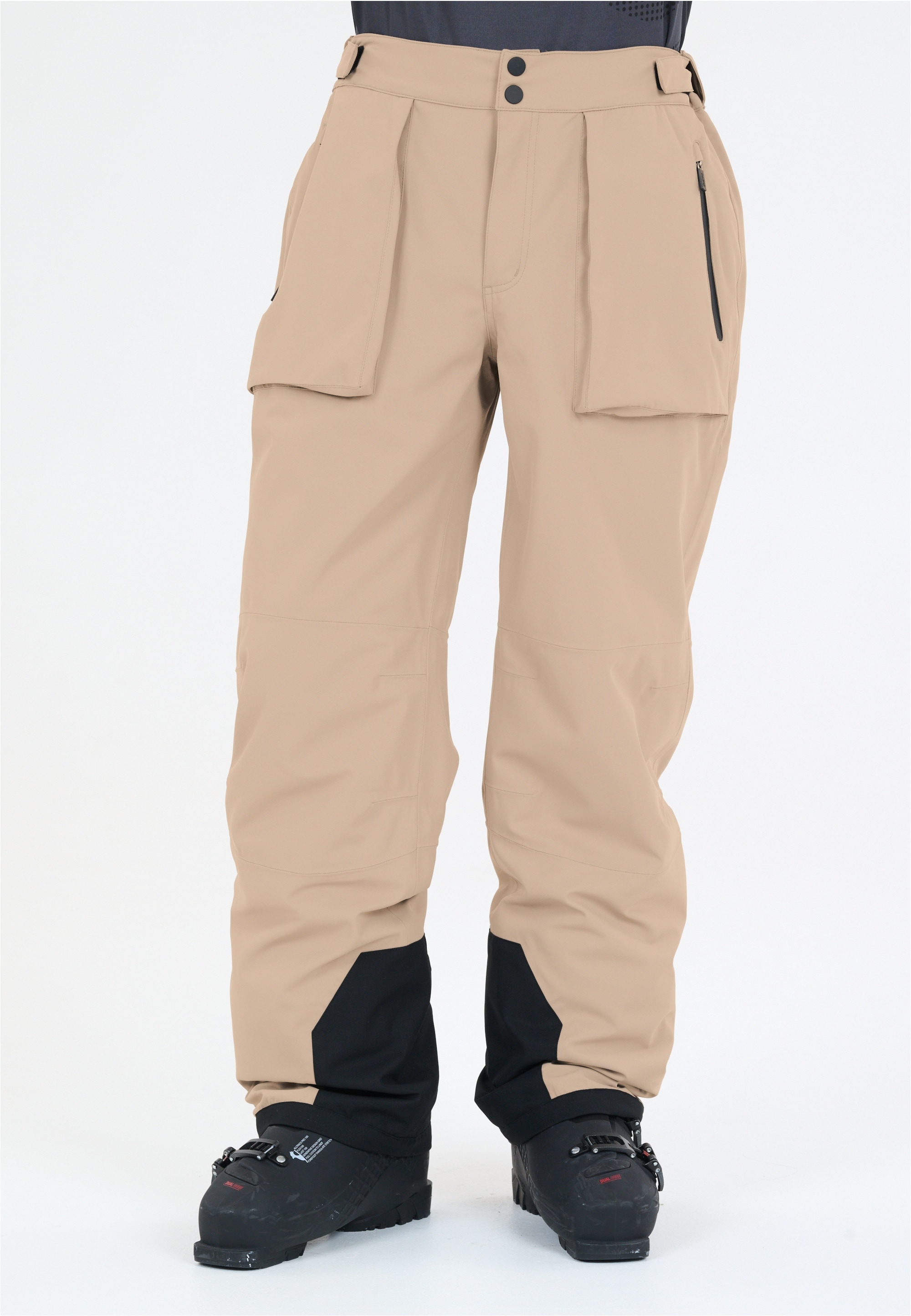 Skihose SLOPE "Killy", Herren, Gr. XS, US-Größen, beige, 100% Polyester, unifarben, lang, Hosen Skihose, aus wetterfestem und atmungsaktivem Material