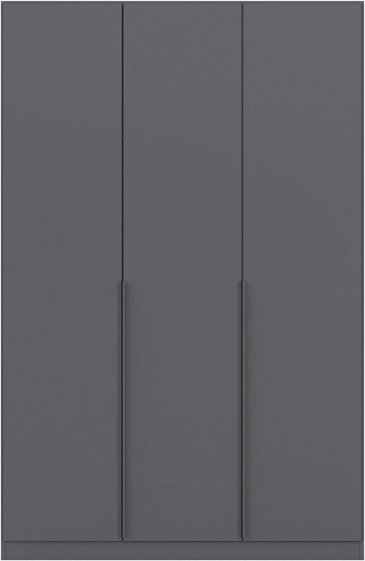 Drehtürenschrank RAUCH "Kleiderschrank Schrank Garderobe AGORDO TOPSELLER Schlafzimmer", grau (graumetallic), B:136cm H:229cm T:54cm, Holzwerkstoff, Schränke, durchdachte Innenausstattung, in 7 Breiten und 2 Höhen MADE IN GERMANY, Topseller Image