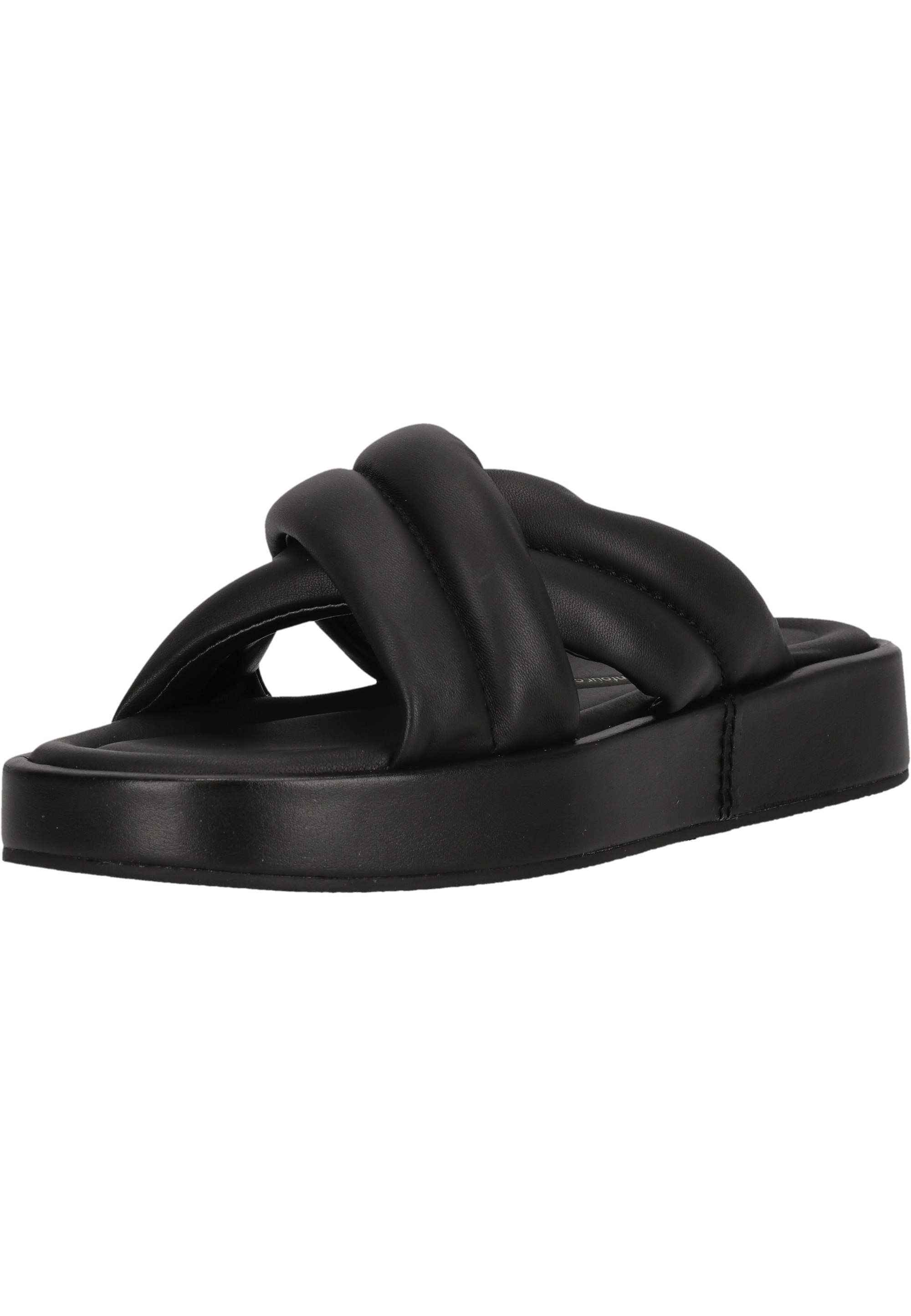 Sandale CLARKS "Alda Glide", Damen, Gr. 37, schwarz, Gummi, Schuhe Sandale, mit Contour Cushion-Fußbett