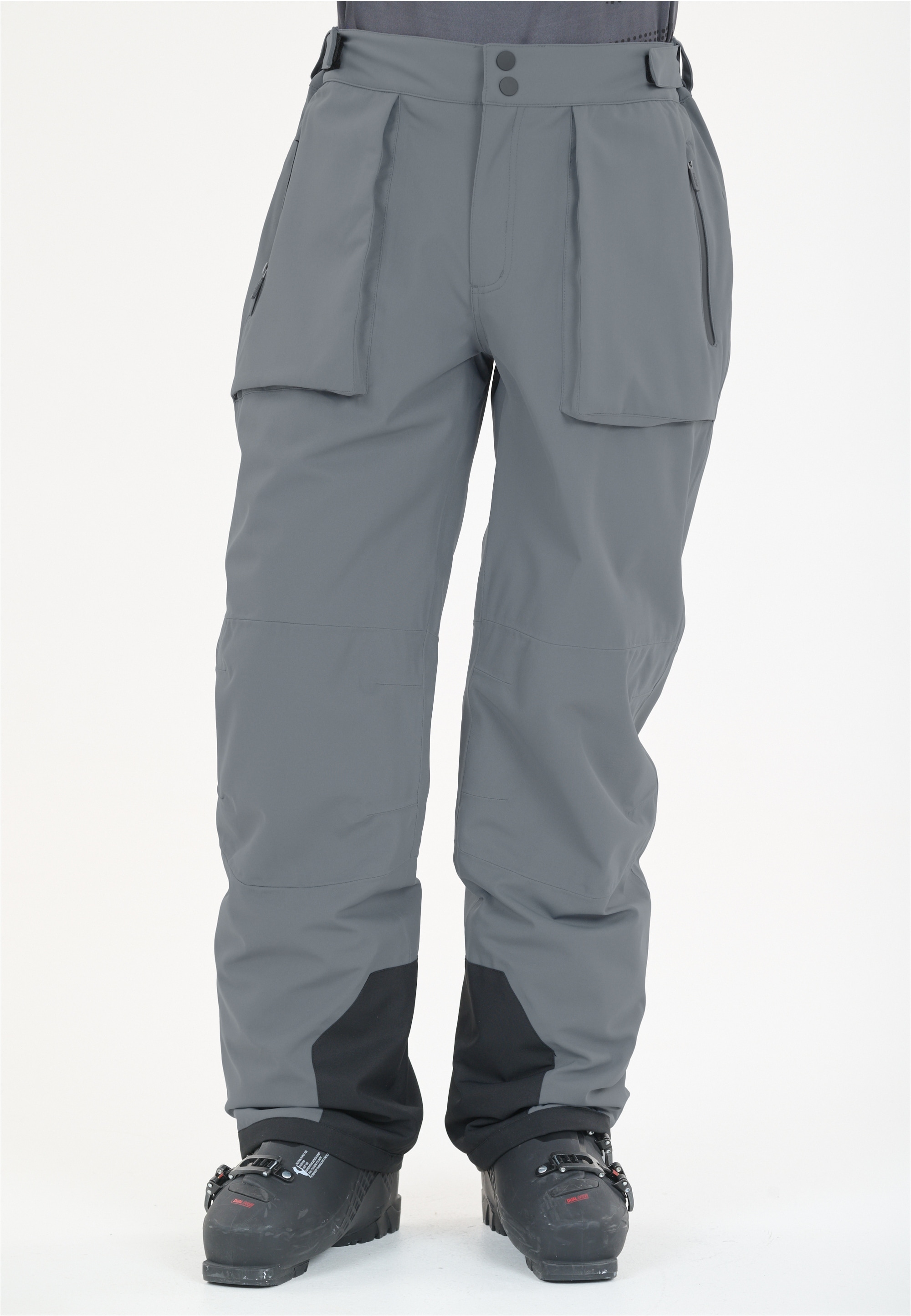 Skihose SLOPE "Killy", Herren, Gr. XXS, US-Größen, grau, 100% Polyester, unifarben, lang, Hosen, aus wetterfestem und atmungsaktivem Material Image