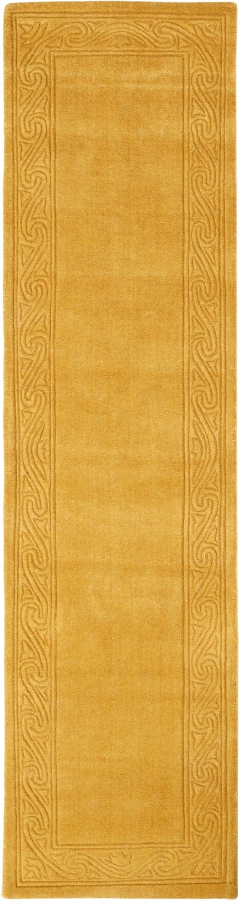 Teppich HEINE HOME Gr. 4, gelb (safran), B:140cm H:20mm L:200cm, Wolle, Teppiche Image