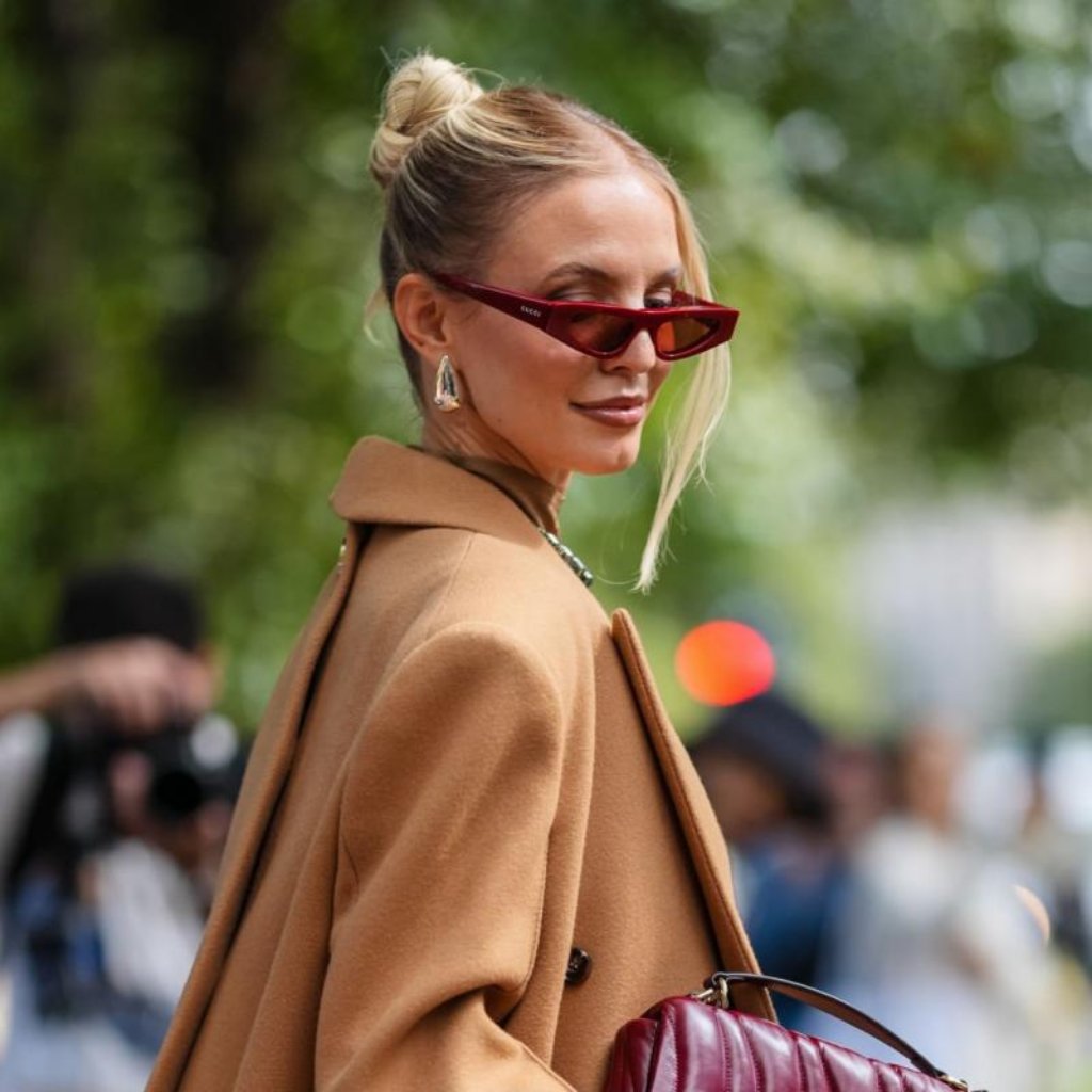 Gucci Accessories | Gucci Gg1779s 003 Sunglasses Burgundy Cat Eye Frame, Brown Lenses | Color: Red | Size: 51 - 17 - 145