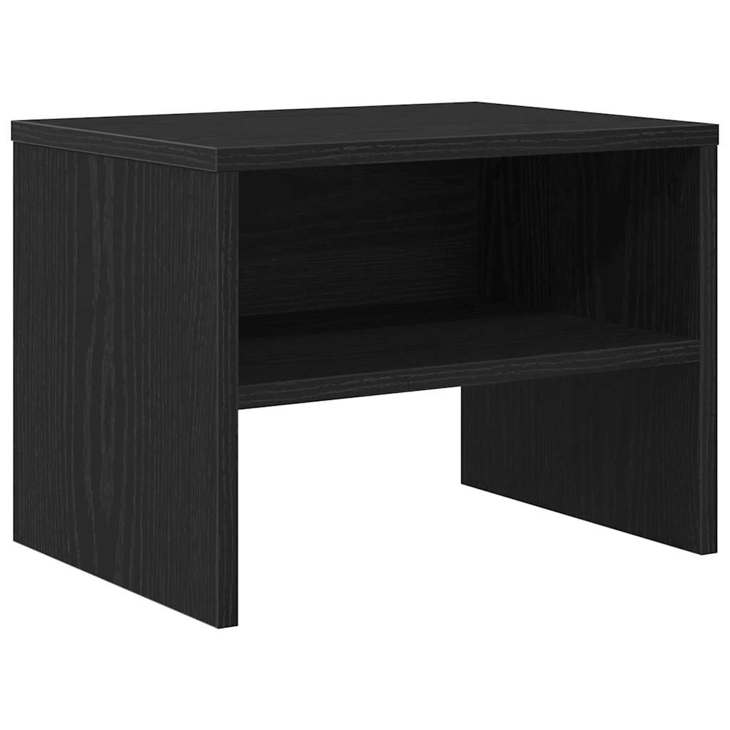 vidaXL Nachttisch Schwarz Eichen-Optik 40 x 40 x 30 cm Holzwerkstoff Image