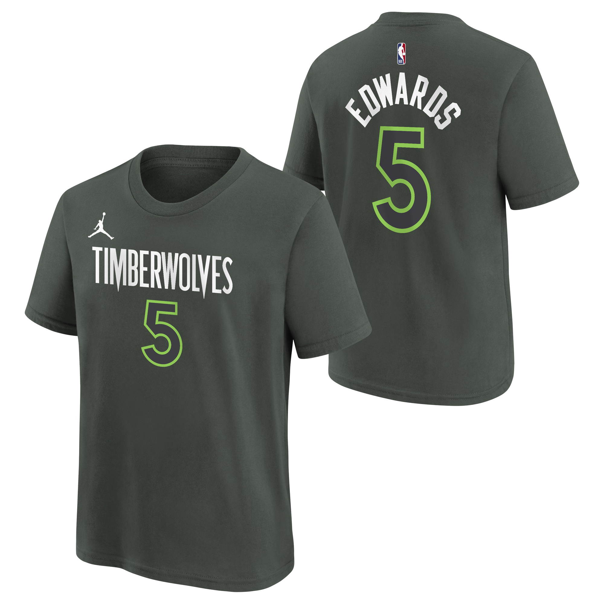 Minnesota Timberwolves Nike Statement Name & Nummer T-Shirt – Jugendliche - Anthony Edwards Image