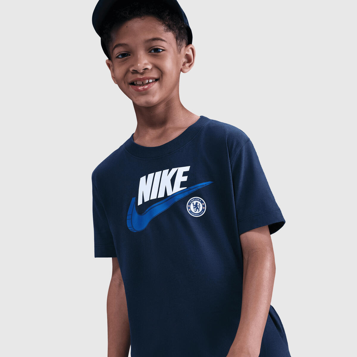 Chelsea Nike Club T-Shirt – Midnight Navy – Kinder Image