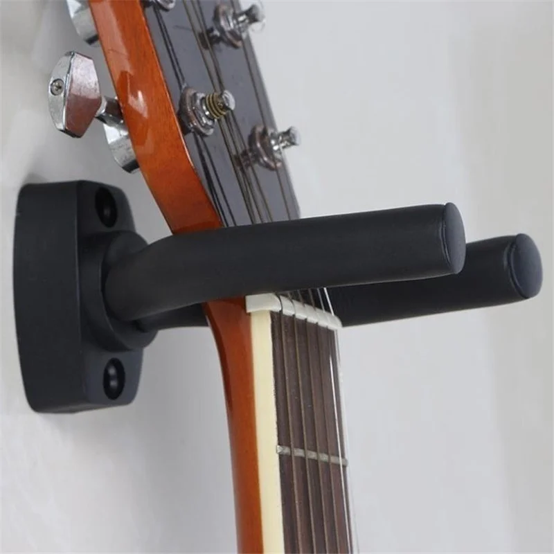 1Pc/2 Gancio da parete per chitarra Display per strumenti musicali Chitarra Staffa in spugna metallica Staffa per gancio Installazione Staffa per violino Ukulele Accessori per chitarra
