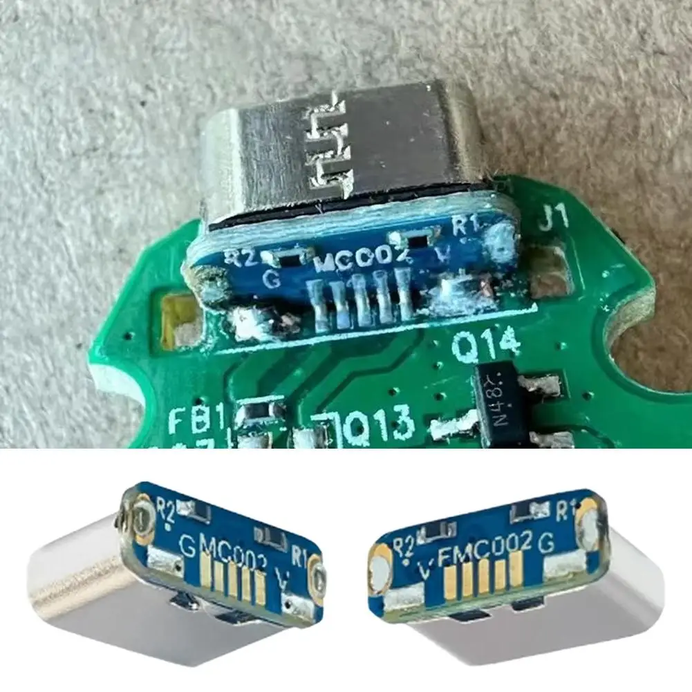 Micro-USB-zu-Typ-C-Adapter, DIY-Ladeanschluss, Upgrade-Kit, umkehrbarer Anschluss, USB 20, Datenübertragung für alte Elektronik Image