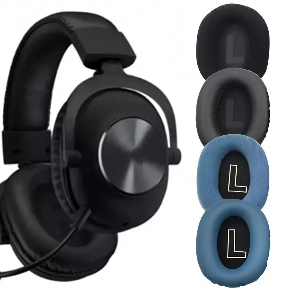 Cuscinetti auricolari per cuffie Logitech G Pro X Cuffie di ricambio Paraorecchie in pelle Copri orecchie Auricolari