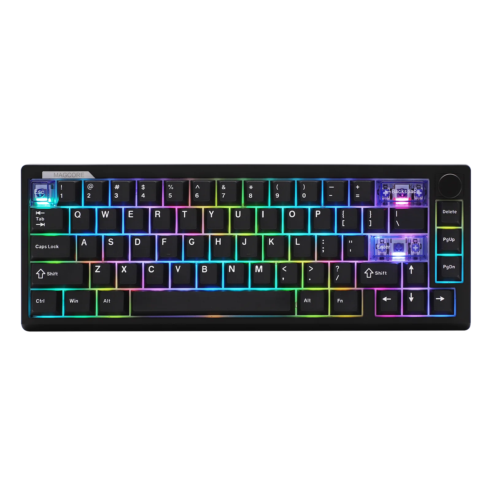 EPOMAKER Magcore65 Lite 65 % US-QWERTY-Layout, kabelgebunden/BT/2,4 GHz, kabellose mechanische Tastatur, SOCD/DKS/MT, 8K Polling, RGB-Hintergrundbeleuchtung Image