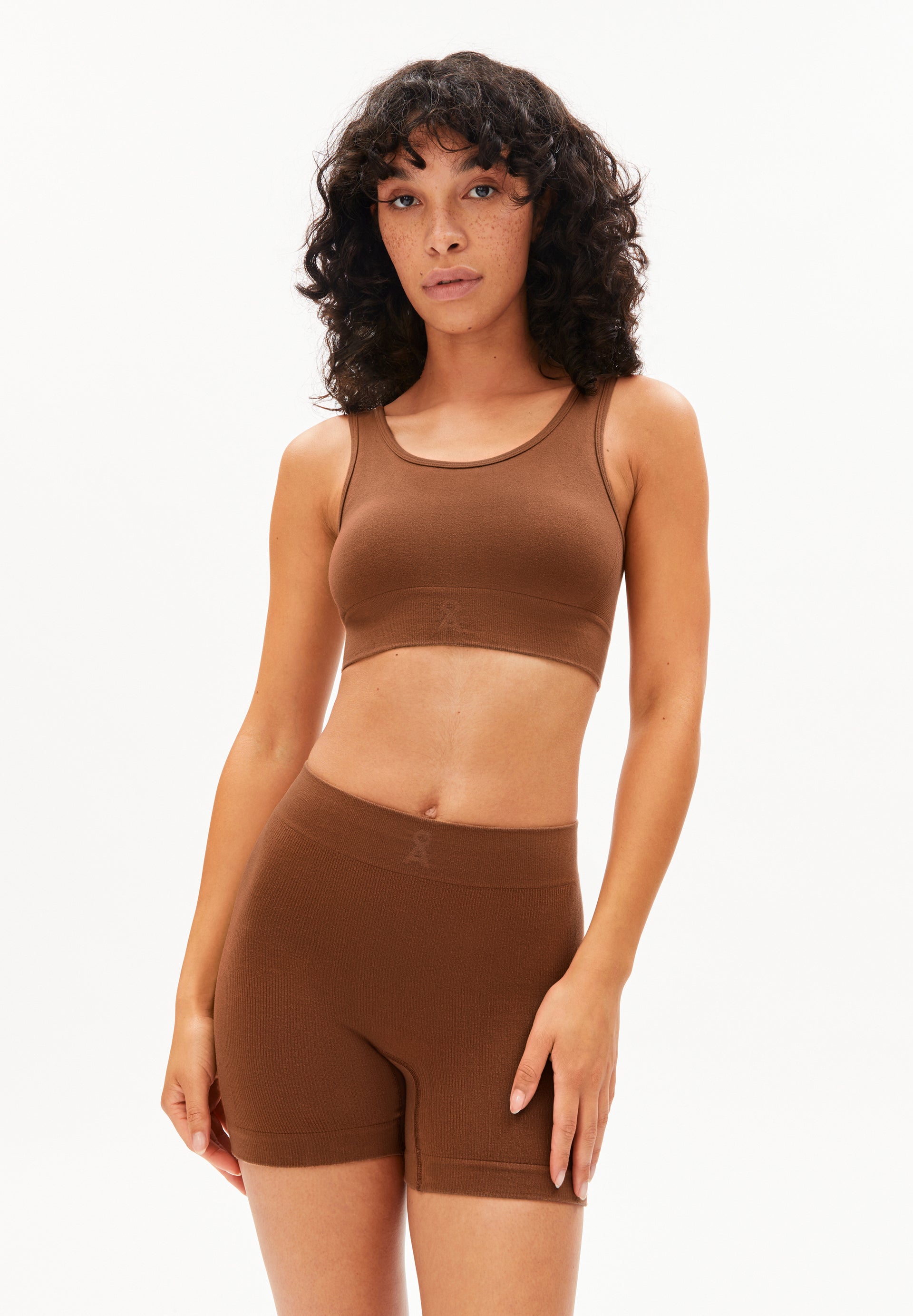 BRAA SEAMAALA | Bralette aus TENCEL™ Lyocell Mix - braun (L) Image