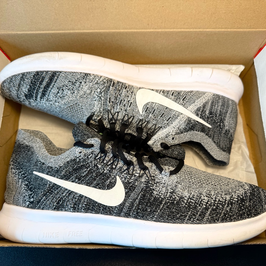 Nike Shoes | (Men’s 11) Nike Free Run Rn Flyknit Oreo Running Shoes | Color: Black/White | Size: 11