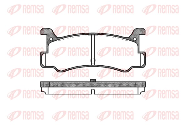 REMSA Bremsbelagsatz, Scheibenbremse hinten rechts links für MERCURY MAZDA FORD DAIHATSU B1072648Z B6Y3-26-43Z B10749280849 0213.00 Image