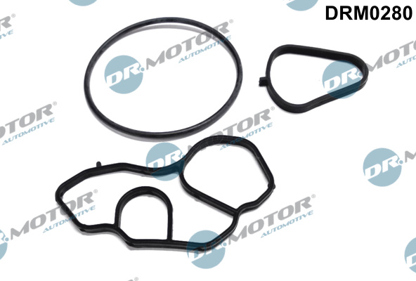 Dr.Motor Automotive Dichtungssatz, Ölkühler DRM0280 für MINI PEUGEOT CITROËN OPEL 11428643758 3557940 1613571980 Image